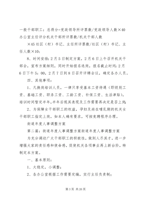 街道年度人事调整方案 (2).docx