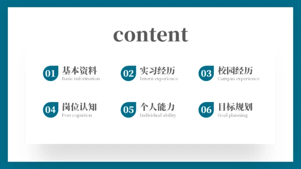应届生求职运营岗位个人简历通用PPT模板