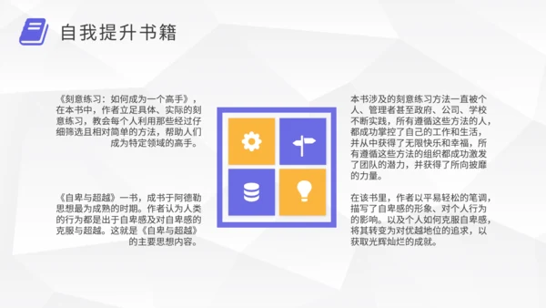 职场提升好书推荐通用PPT模板