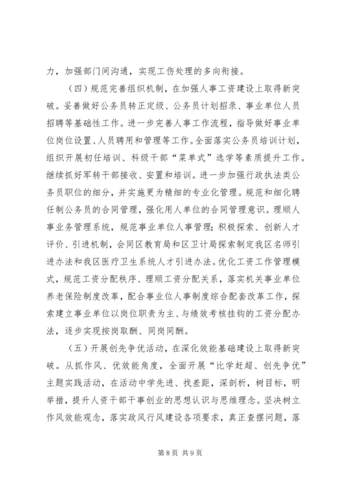 人力资源局某年工作总结.docx