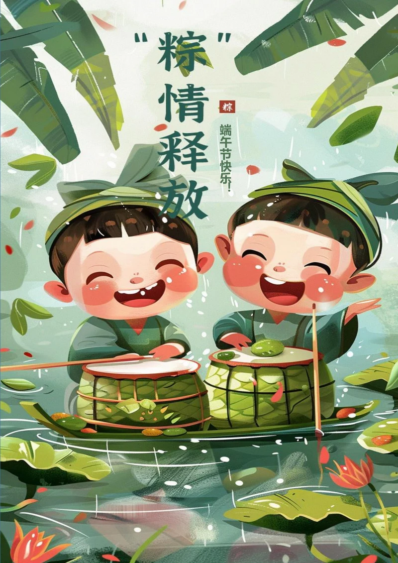 端午节快乐端午节日海报