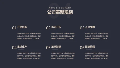 黑金创业融资商业计划书通用PPT母版