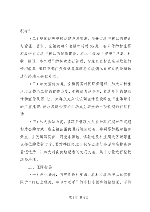 镇党政办生活垃圾整治方案.docx