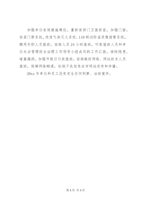 市数字建设办公室平安建设工作总结范文.docx
