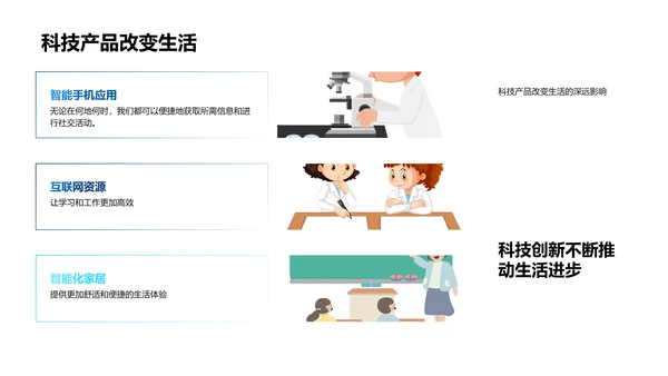 科学在生活中的应用PPT模板