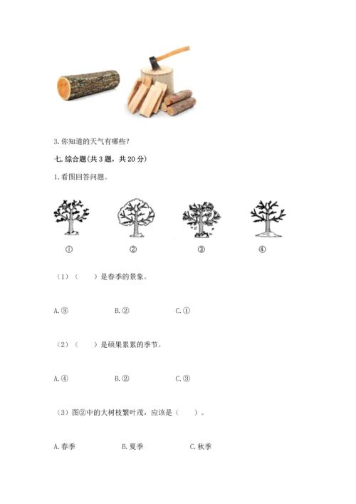 教科版二年级上册科学期末测试卷精品（模拟题）.docx