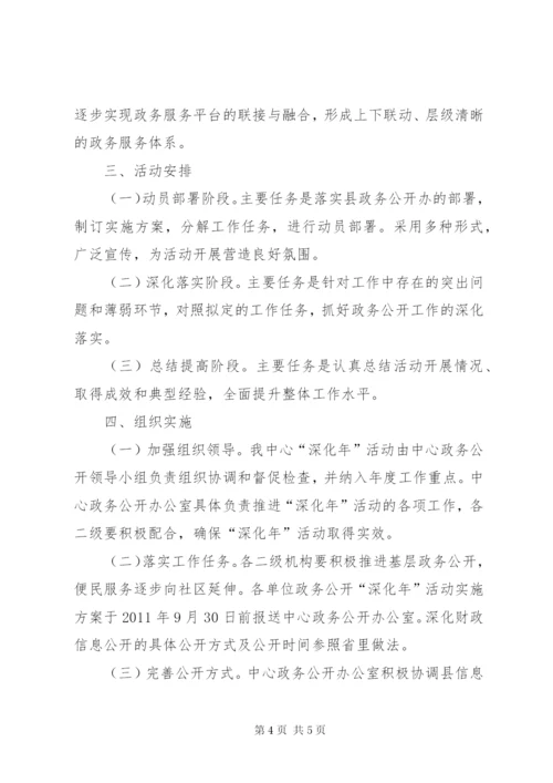 文化中心政务公开活动方案.docx