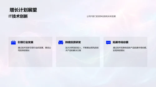 年度IT业绩总结报告PPT模板