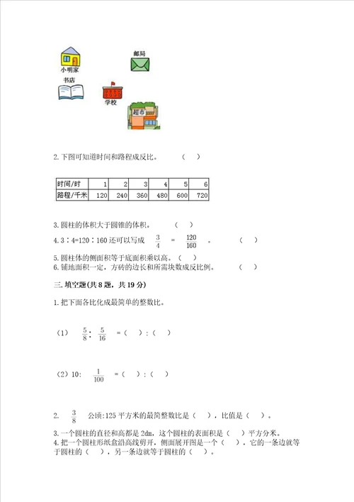 小学六年级下册数学期末必刷题附参考答案综合卷