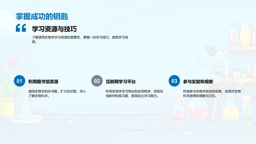 生物科学教学讲座PPT模板