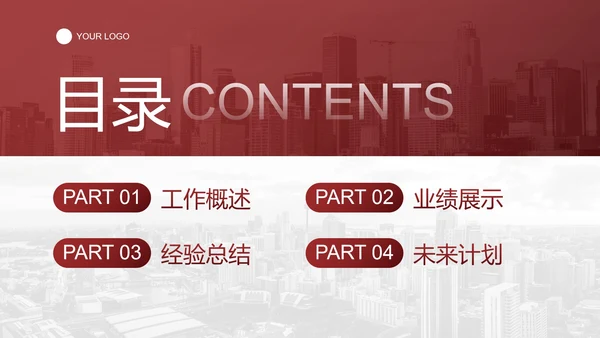 现代简约高级商务实景工作总结汇报PPT模板