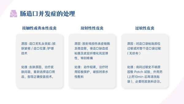 蓝紫色商务实拍造口护理培训PPT课件