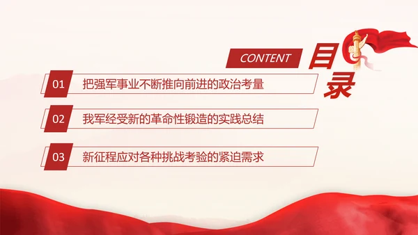 党的二十届三中全会新时代政治建军方略专题党课PPT