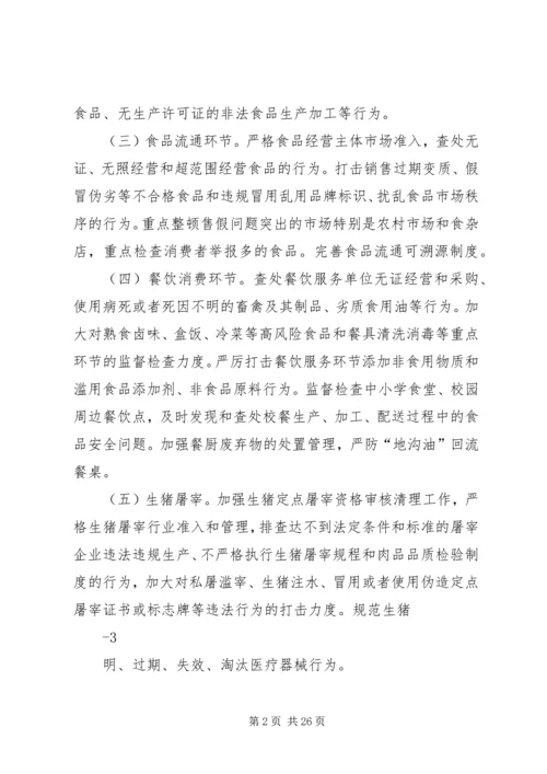 食品药品安全隐患大排查大治理大整改行动方案.docx