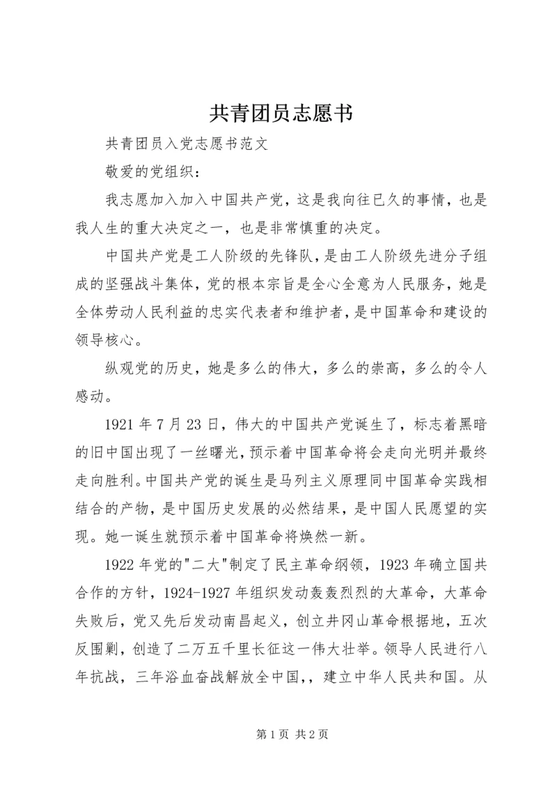 共青团员志愿书 (2).docx