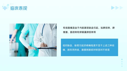 蓝色简约急腹症的护理PPT模板宣传PPT动态PPT