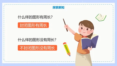 人教版数学三年级认识周长课件PPT模板