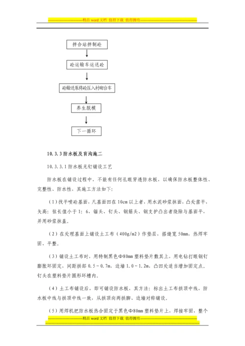 隧道二次衬砌施工作业指导书.docx