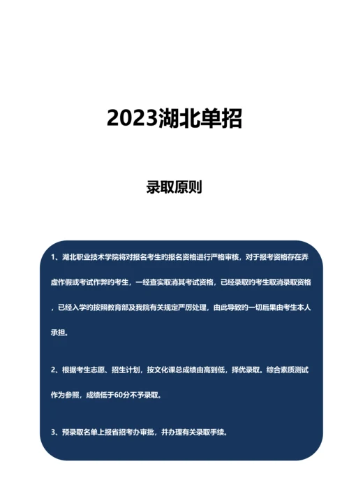 2023年湖北职业技术学院单招模拟题含解析.docx