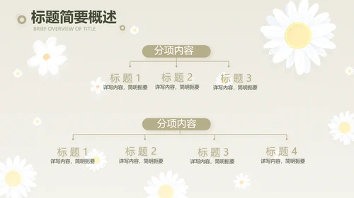 手绘淡雅小清新工作报告动态PPT