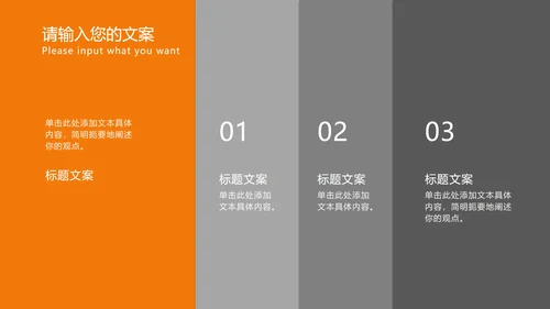 橙色商业风工作总结PPT模板