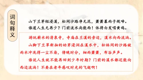 （教学课件）古诗词诵读9浣溪沙  课件