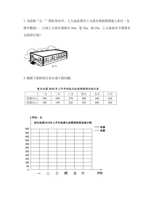 人教版五年级下册数学期末测试卷附完整答案（考点梳理）.docx