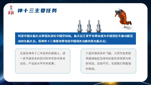 神舟十三号航天事业通用PPT模板