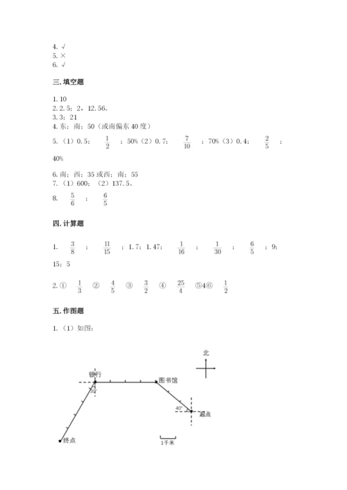 小学六年级数学上册期末考试卷【考点梳理】.docx