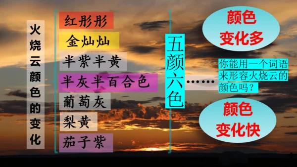 24火烧云  课件