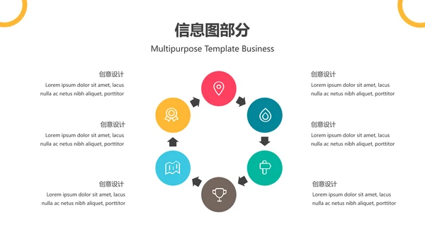 欧美风抽象创意版式公司简介商务PPT模板