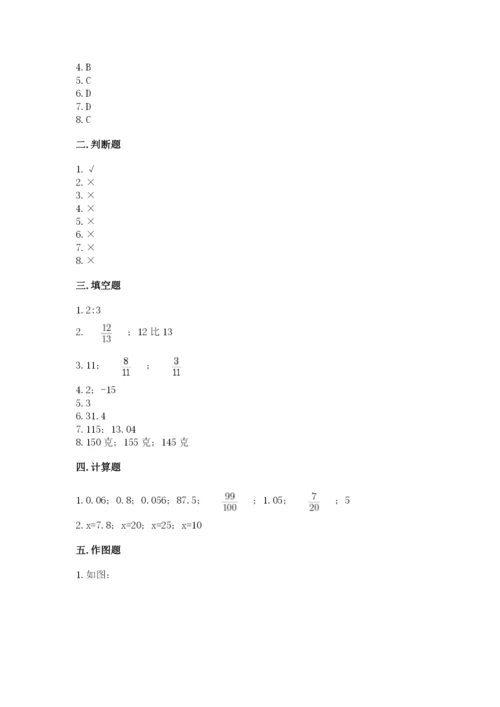 北京版六年级下册数学期末测试卷含答案（培优）.docx