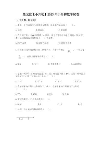 黑龙江【小升初】2023年小升初数学试卷精品（黄金题型）.docx
