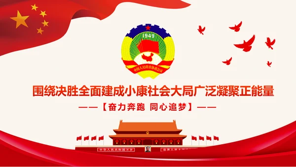 全国两会政协工作报告学习解读PPT模板