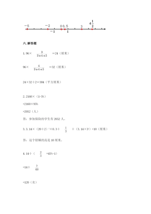 小学六年级下册数学期末卷精品（各地真题）.docx