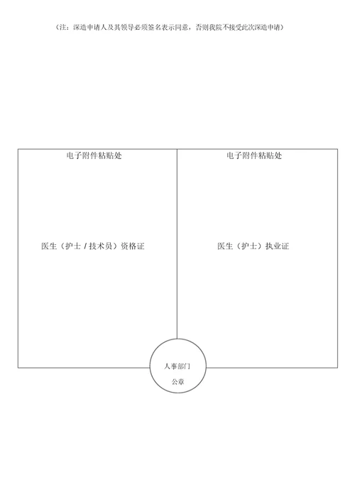 郑州大学第一附属医院进修申请表格