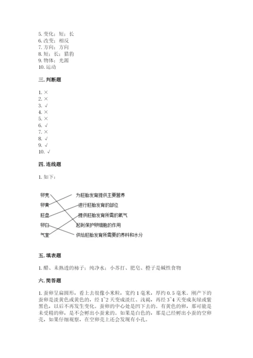 教科版科学三年级下册期末测试卷精品（实用）.docx