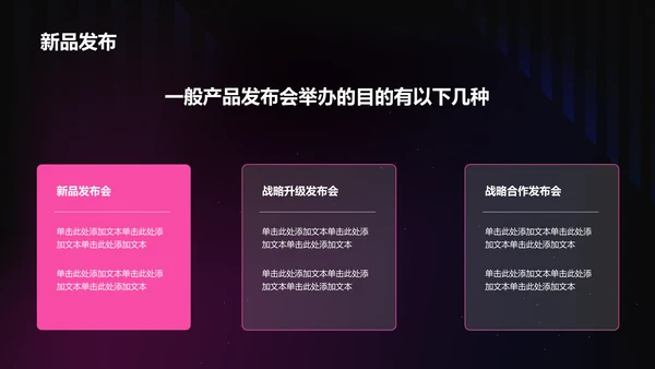 紫色炫酷渐变科技产品发布会PPT模板