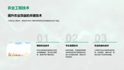 农业科技课程讲座PPT模板