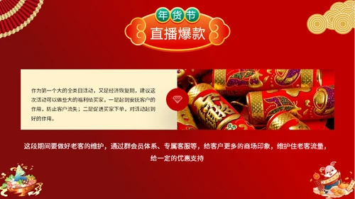 新春年节货庙会通用PPT模板