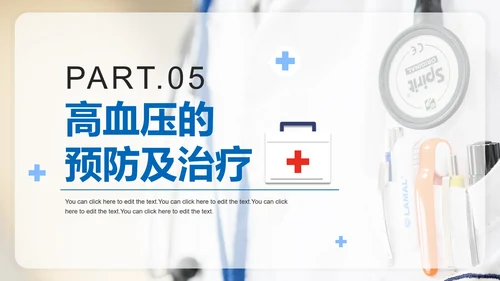 简约医疗高血压知识医学科普课件PPT模板