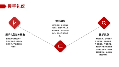 红色商务职场礼仪培训ppt模板