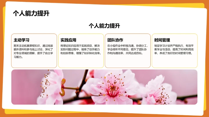 学生期末表现与成长亮点