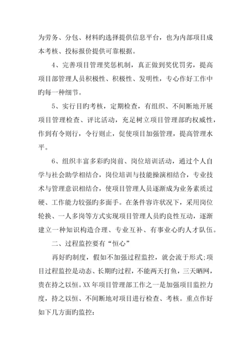 产业项目管理工作总结.docx