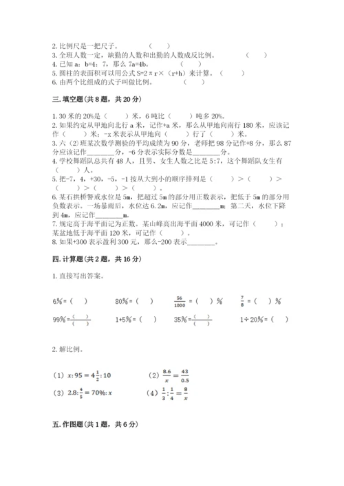 人教版六年级下册数学期末测试卷（培优a卷）.docx