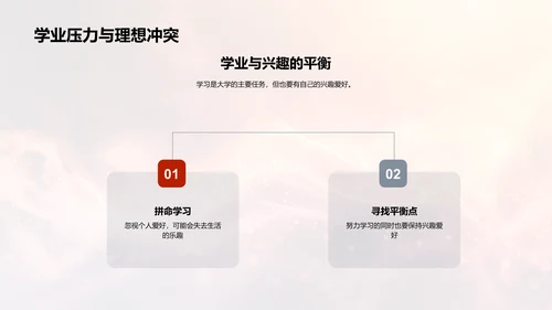 大学生理想现实探析PPT模板