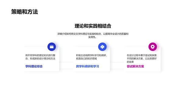 毕业设计中的交叉学科运用PPT模板