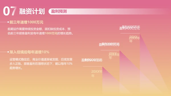 渐变风粉色社区团购商业计划书PPT套装