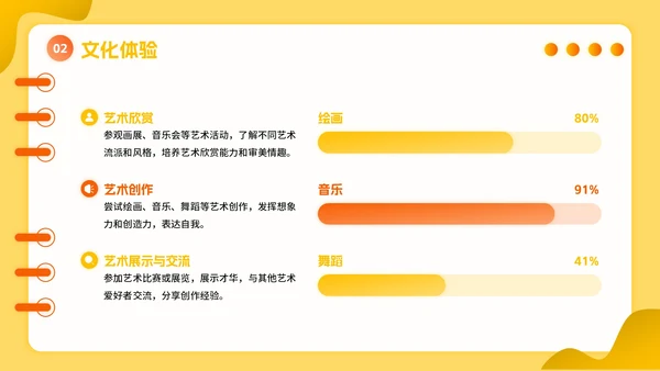 橙黄色立体风暑假活动PPT模板