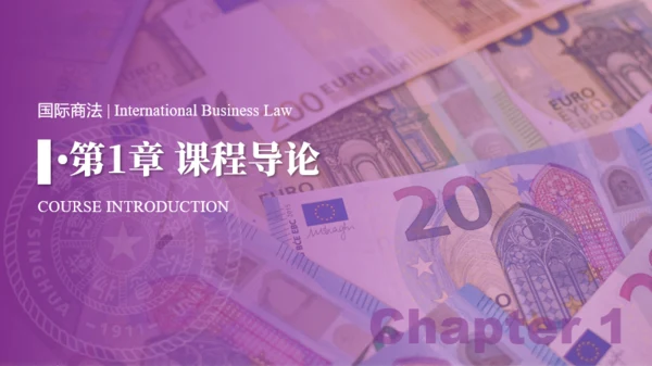 紫色学术风国际商法教学课件